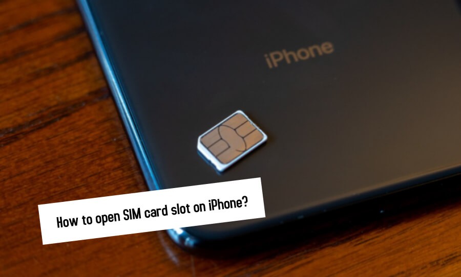 open SIM card slot