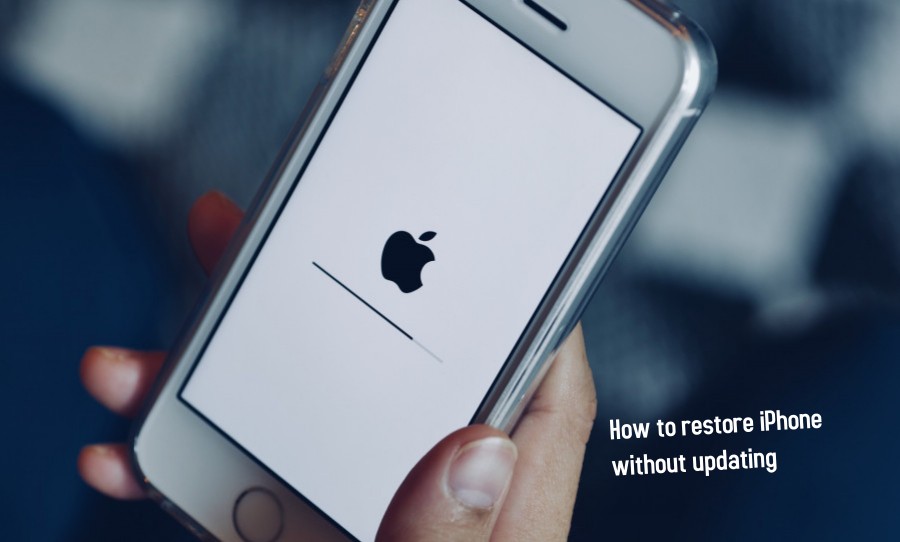 restore iPhone without updating