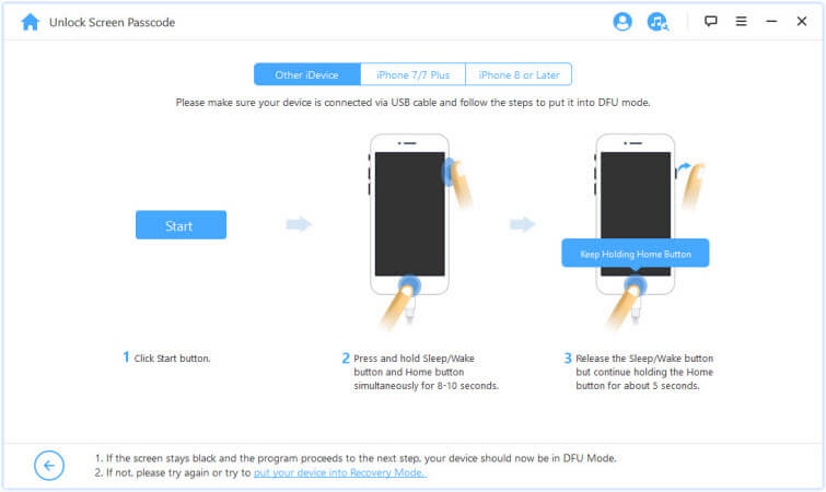 unlock iPhone passcode using third-party apps