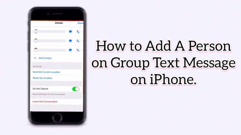 Add Someone to a Group Text on iPhone