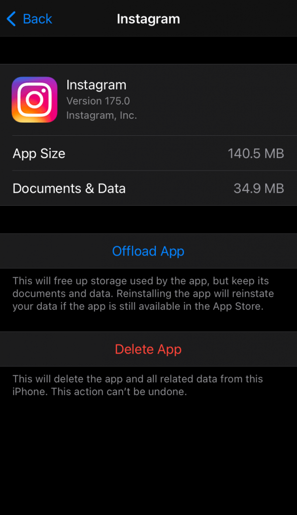 Delete App - How to Clear Instagram Cache on iPhone