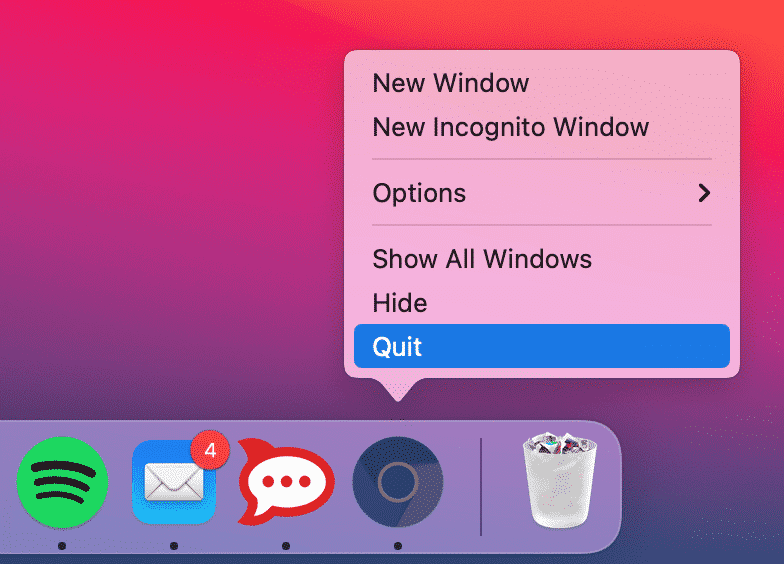 Quit - How to Remove Chromium from Mac