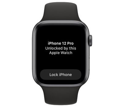 iPhone Unlocked using Apple Watch