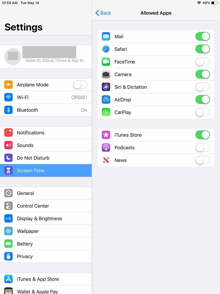 Allowed Apps - How to Put Parental Controls on iPad