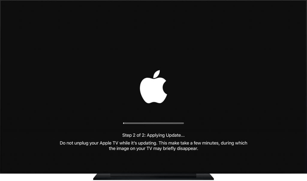 Applying Update - How to Update Apple TV 