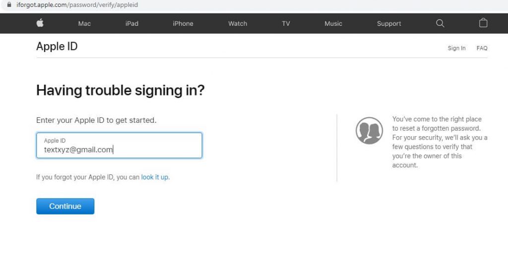 Enter Apple ID - Unlock iPhone Without Siri