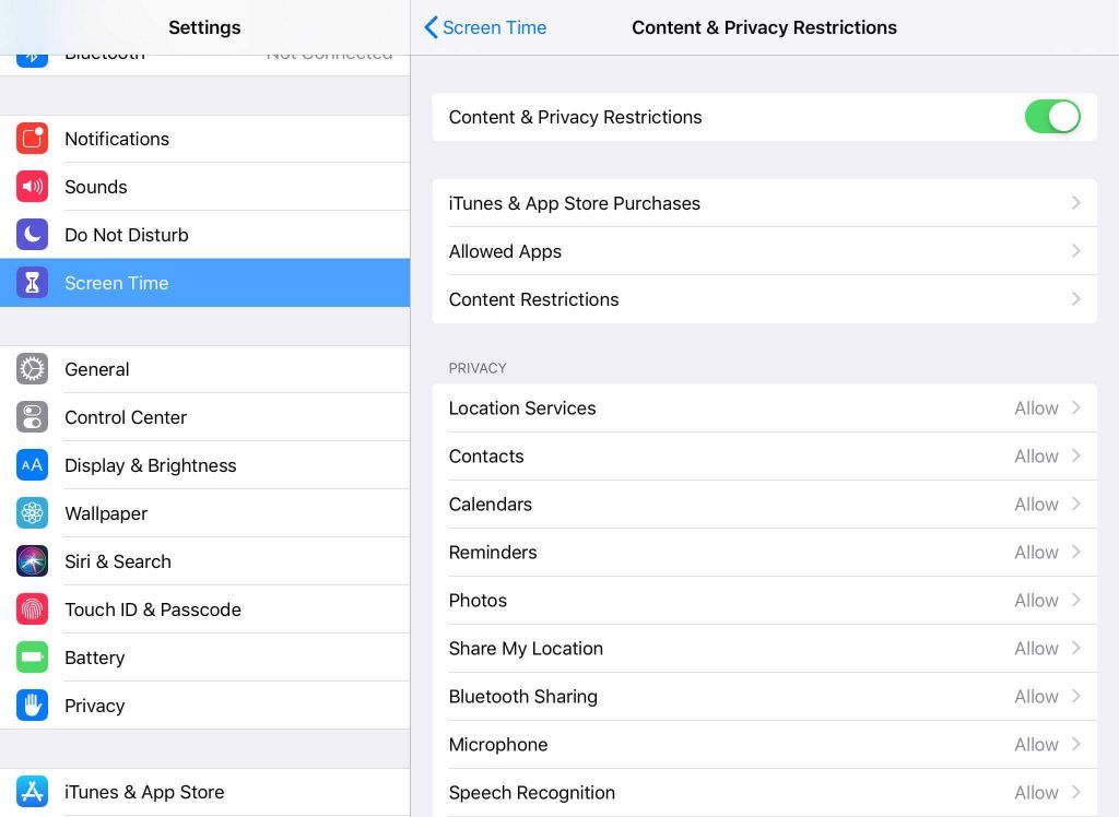 Select Screen Time - How to Put Parental Controls on iPad