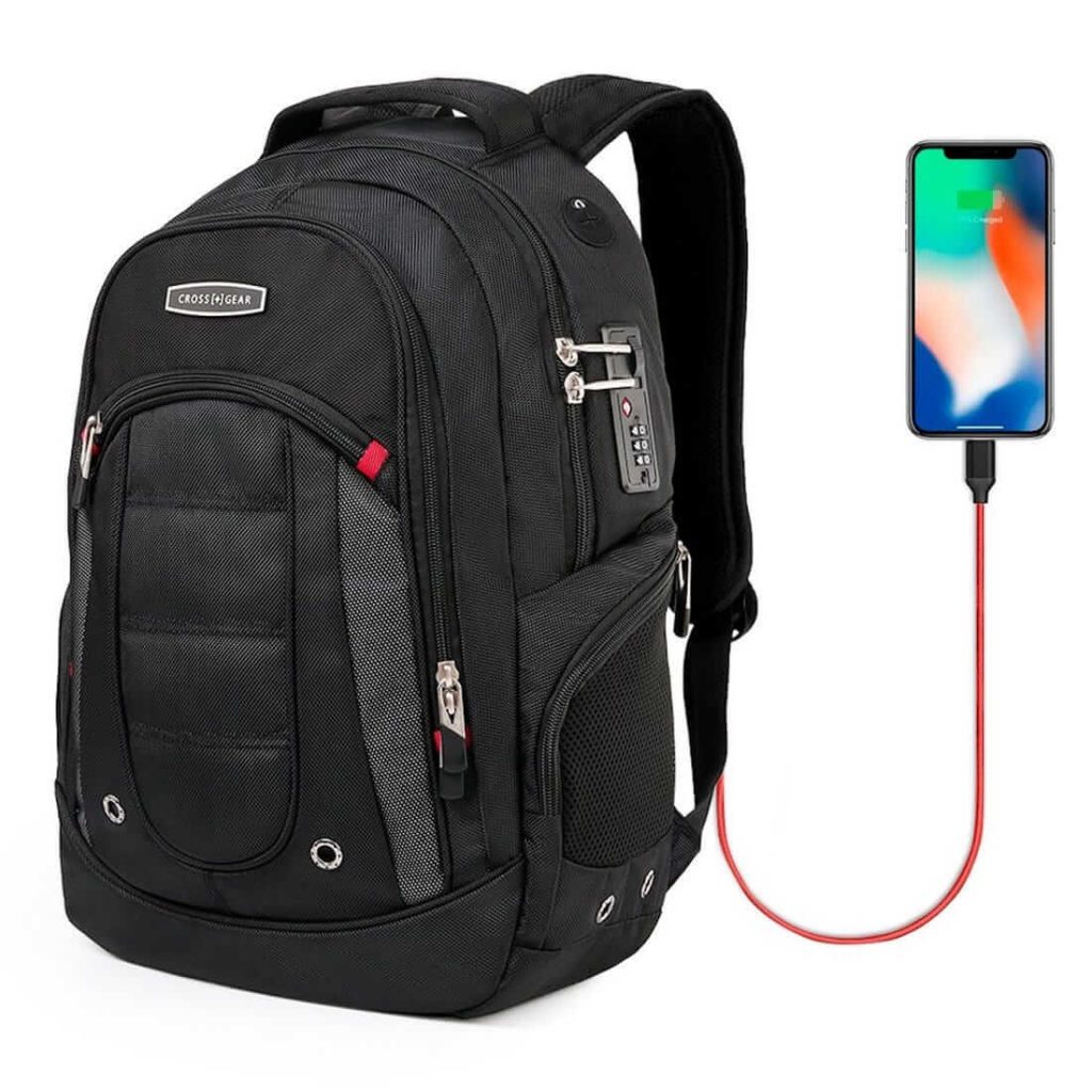 Backpack or iPhone Case with Integrated Battery