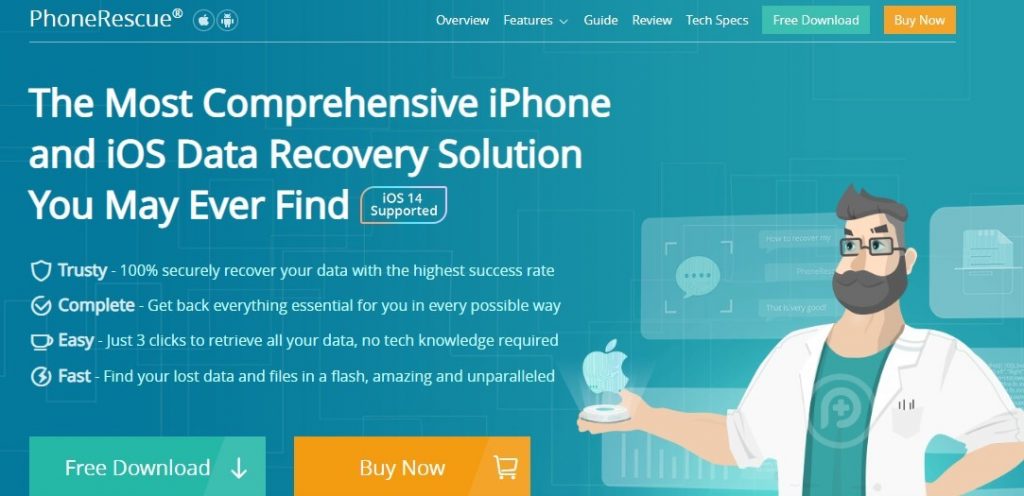 PhoneRescue - Best iPhone Backup Extractor