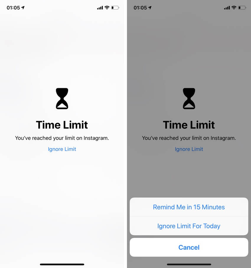 App Limit - Set Screen Time on iPhone