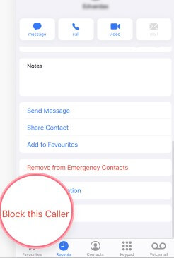 Block Caller - To Block A Number on iPhone