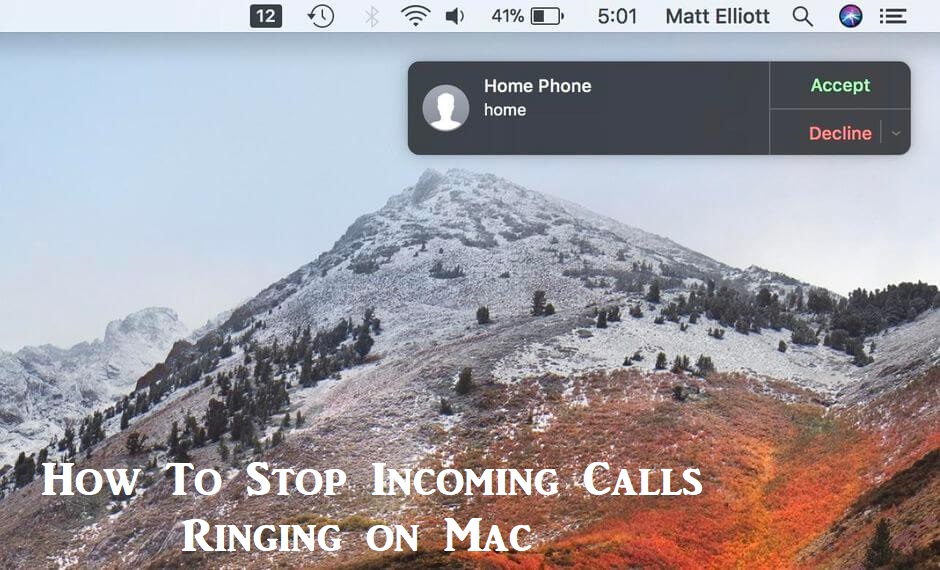 How to Stop Calls Ringing on Mac