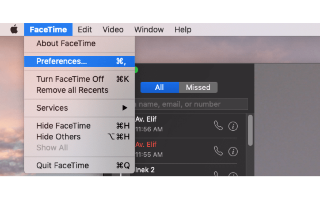 Preferences - Stop Incoming Calls Ringing on Mac