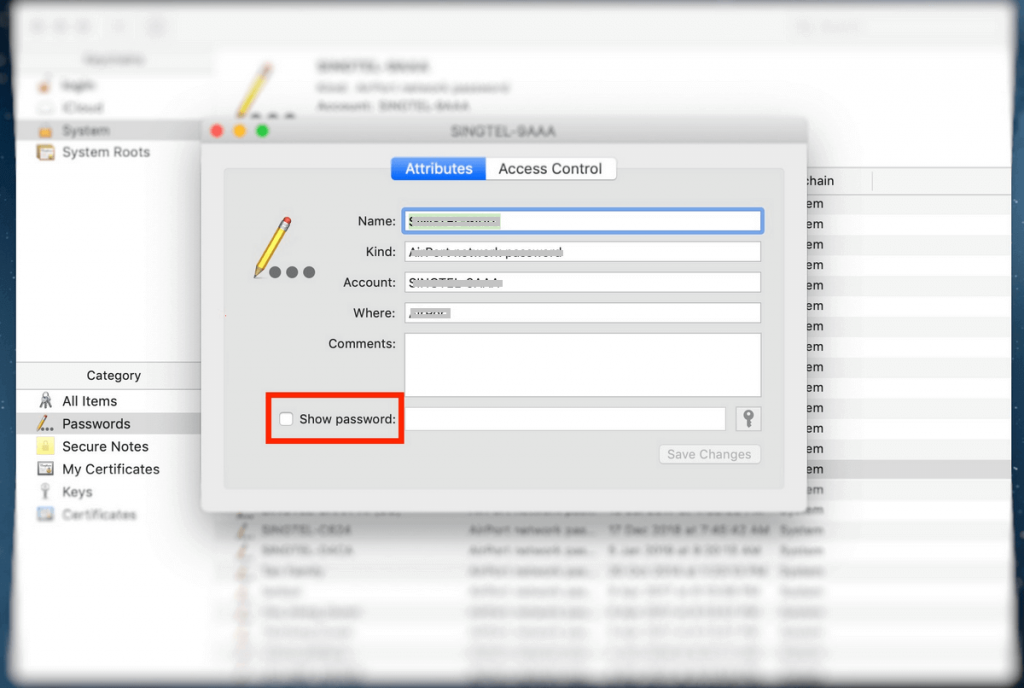 Show Password - How To Find WiFi Password on Mac