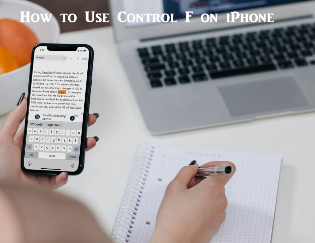 How to Use Control F on iPhone