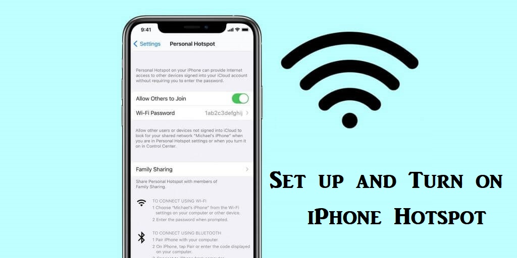 Set up and Turn on iPhone Hotspot