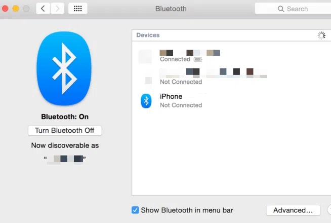 Connect iPhone to Macbook Using Bluetooth