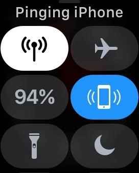  Find iPhone Using Apple Watch using Ping button.