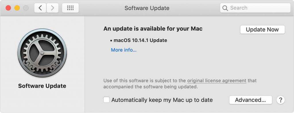 Update macOS Mojave to update iTunes