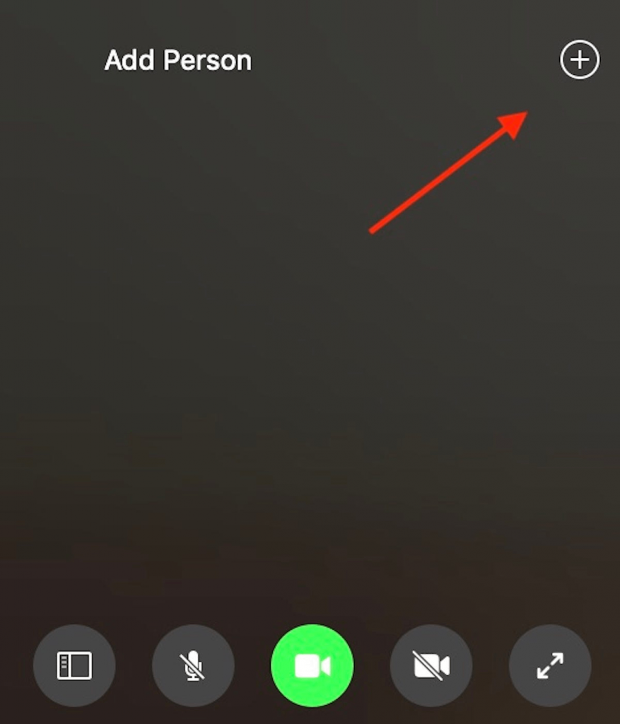 Add participants in the middle of the FaceTime call.