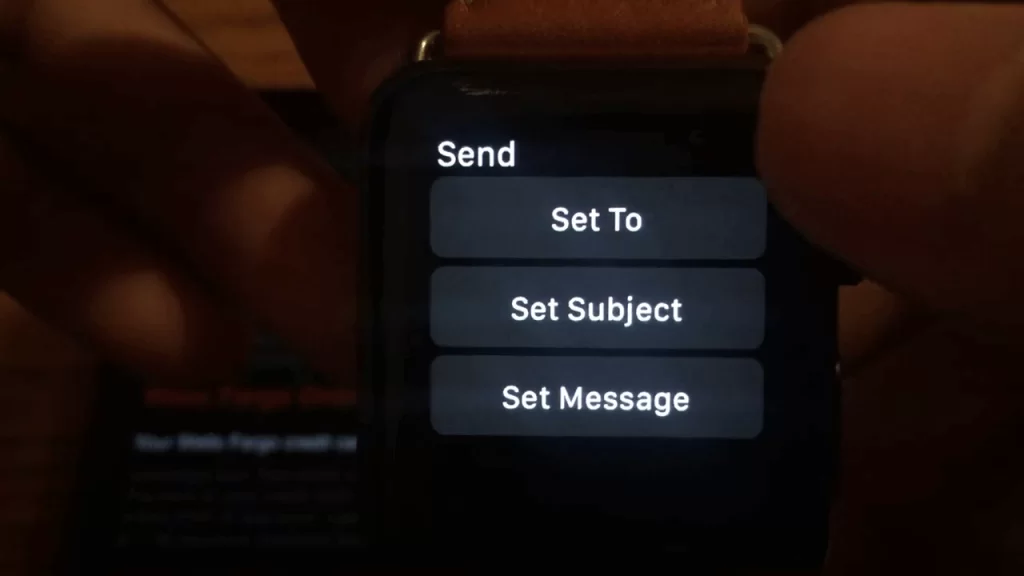 Send Mail on Apple watch.