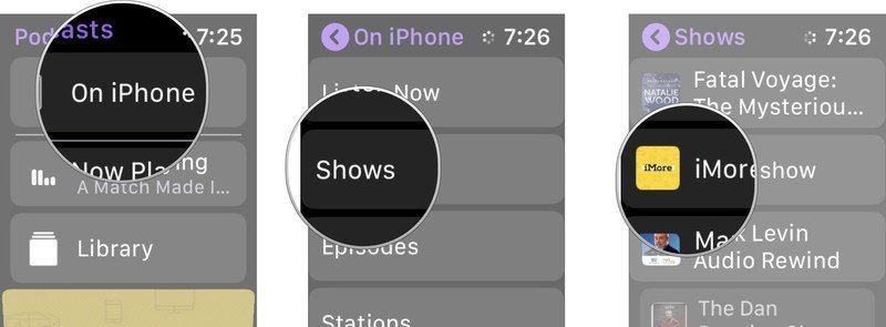 Use the Options Provided to play Podcasts on Apple Watch