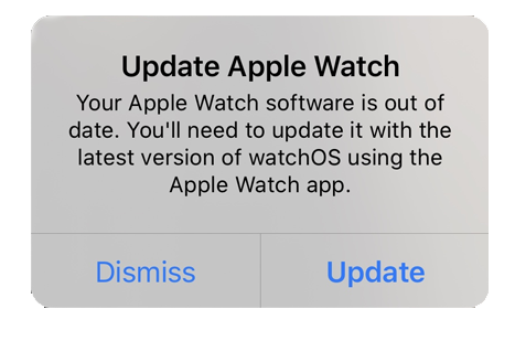 update Apple Watch