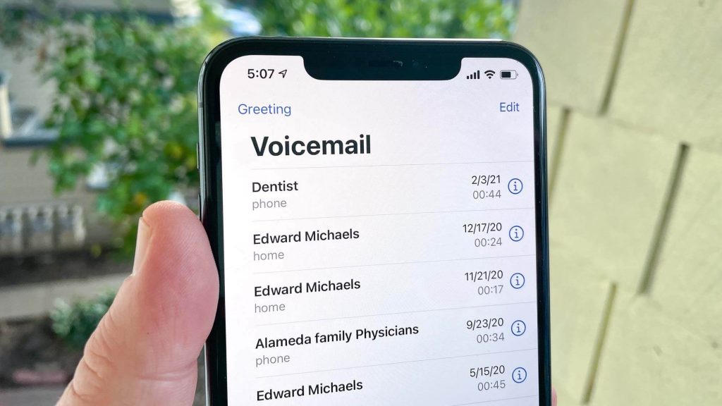 Voicemail on iPhone