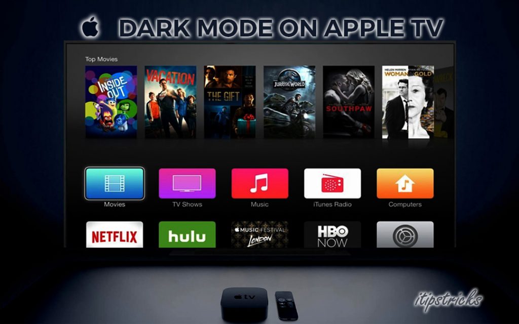 Dark Mode on Apple TV