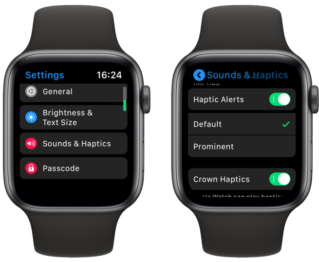 Change the Haptic notification alert on Apple Watch.
