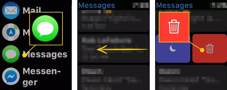 Delete Messages on Apple Watch