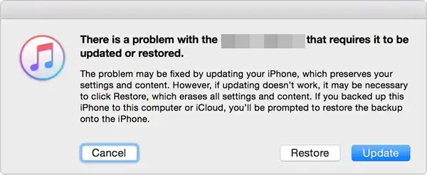Click on Restore to reset your iPad.