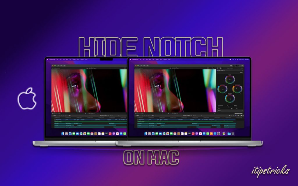 How to hide notch in macbook pro