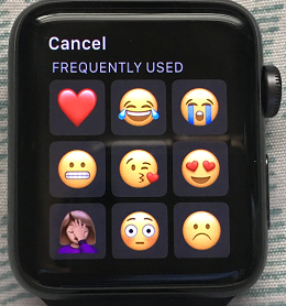 text on Apple Watch