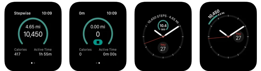 Stepwise is one of the best Pedometer app for Apple Watch.