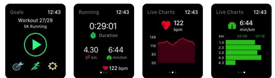 Goals app is one of the best Pedometer App for Apple Watch.
