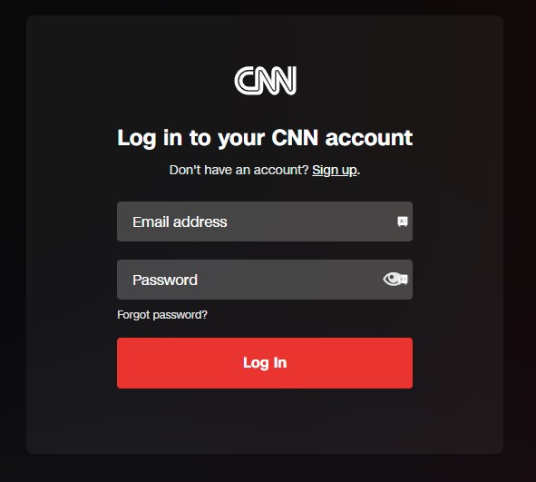 Login or create an account to watch CNN on Apple TV.