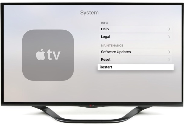 Restart your Apple TV.