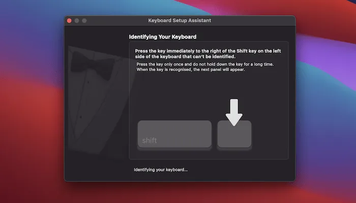 Follow the prompts to pair keyboard to Mac.
