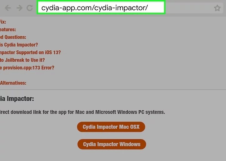 Download the Cydia Impactor application.