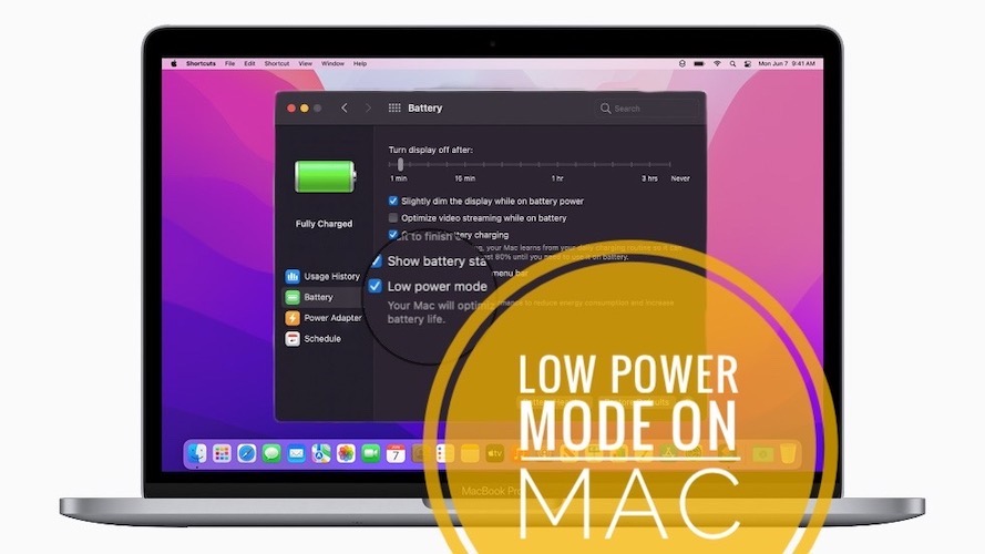 Low Power Mode on macOS Monterey