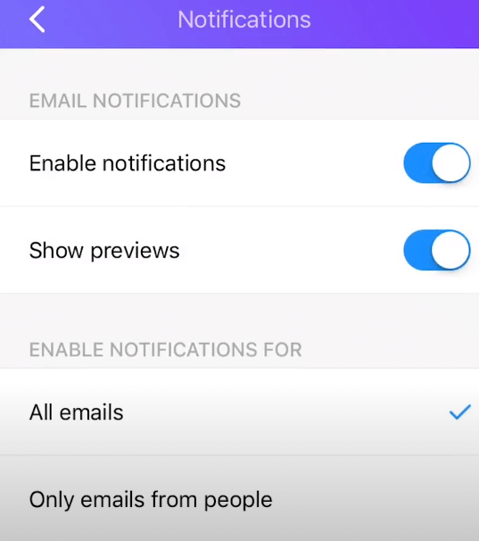 Enable Notifications on Yahoo Mail