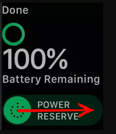 Enable power reserve mode to save battery.