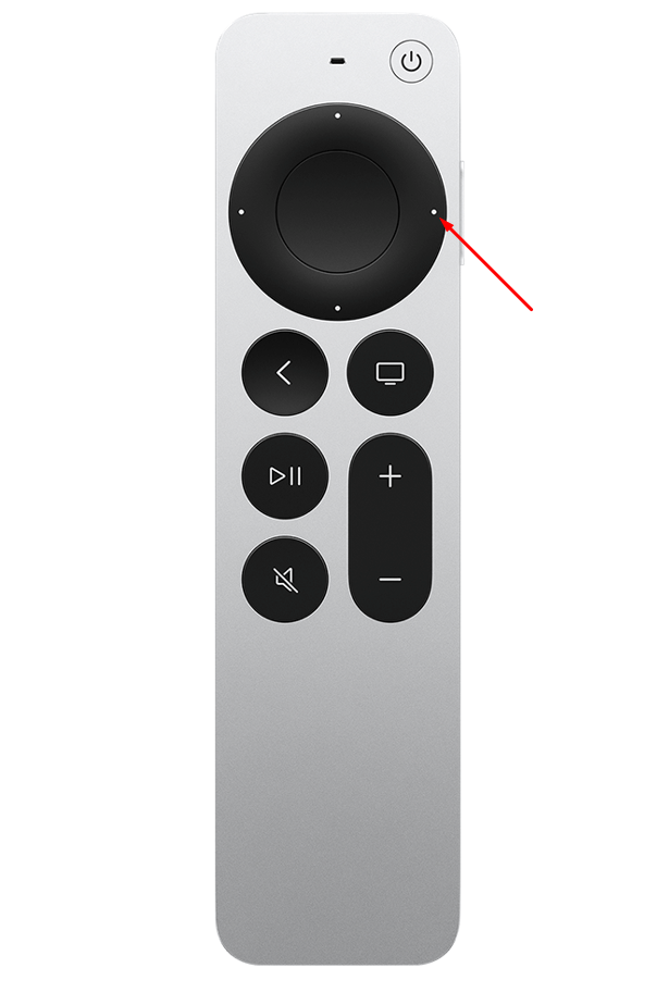 tap right side button of the navigation panel to fast forward on Apple TV
