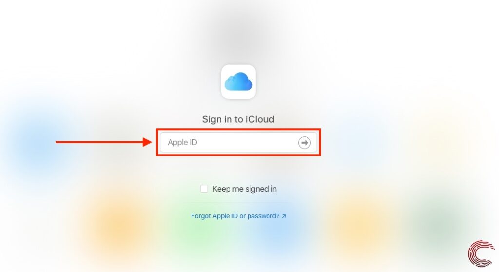 sign in into iCloud account