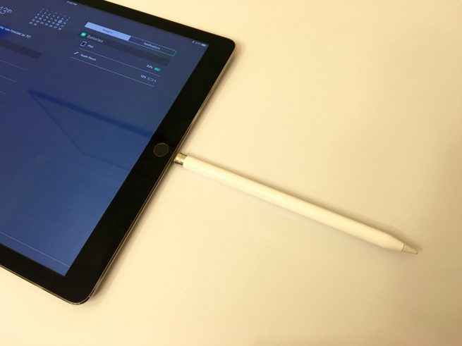 connect Apple Pencil into iPad's charging port