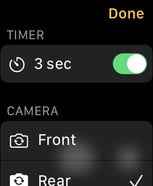 enable or disable the timer on remote camera app