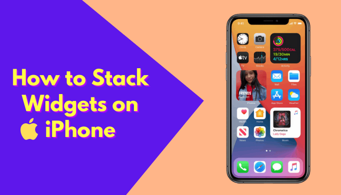 How to stack widgets on iPhone