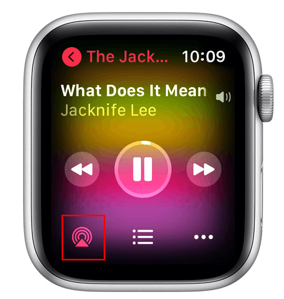 click AirPlay icon