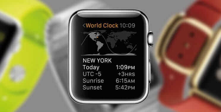World Clock on Apple Watch
